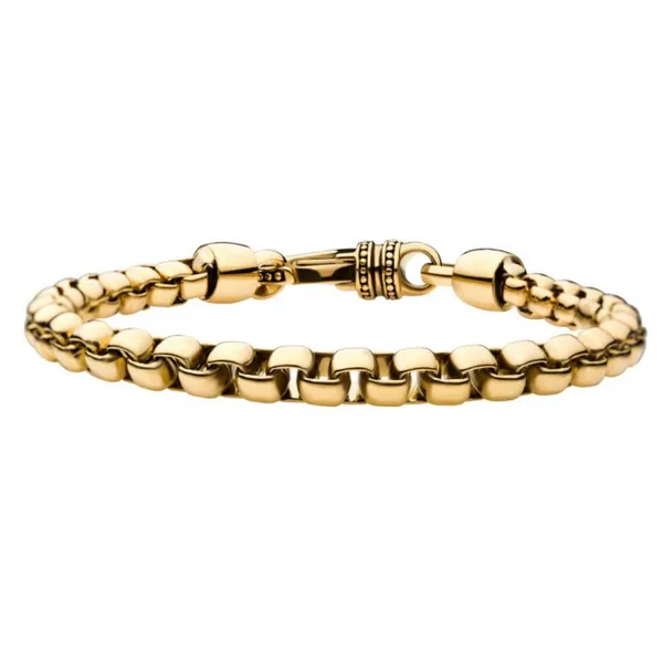 Stainless Steel Gold Plated 8.75