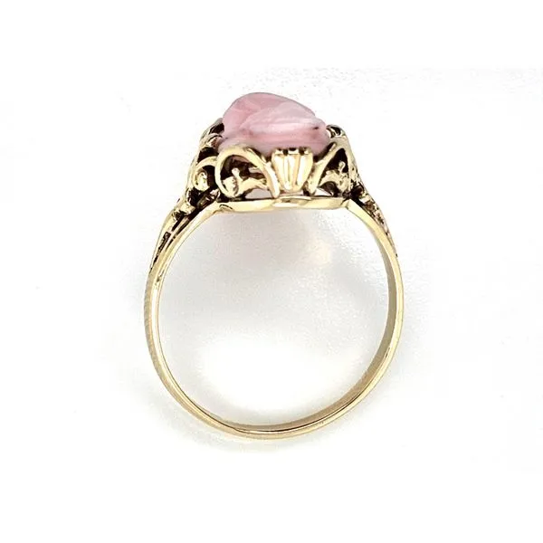 Estate Yellow Gold Filigree Cameo Ring Image 2 Mark Jewellers La Crosse, WI