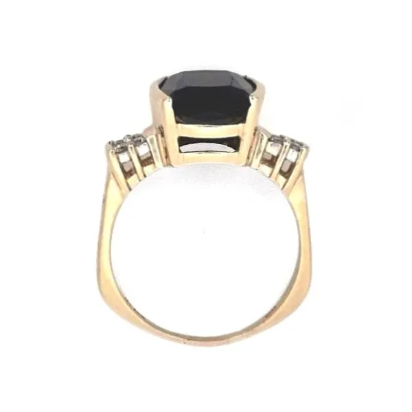 Estate Yellow Gold Garnet & Diamond Ring Image 2 Mark Jewellers La Crosse, WI