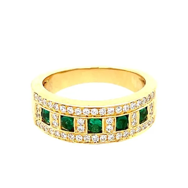 Emerald and Diamond Fashion Ring McCarver Moser Sarasota, FL