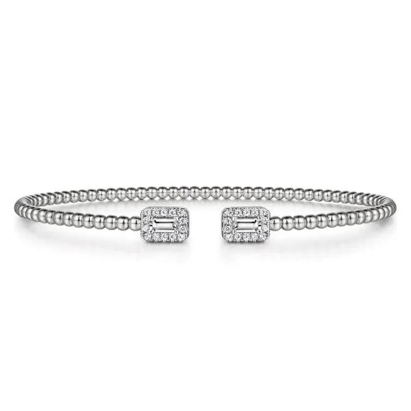 14K White Gold Diamond Open Cuff Bujukan Bracelet Meigs Jewelry Tahlequah, OK