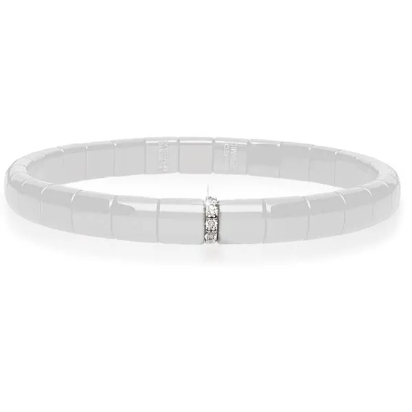 Roberto Demeglio White Ceramic Diamond Bracelet Meigs Jewelry Tahlequah, OK