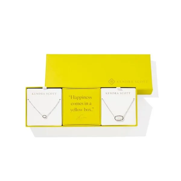 Rhodium Ivory Mother of Pearl Elisa Necklace Gift Set of 2 Meigs Jewelry Tahlequah, OK