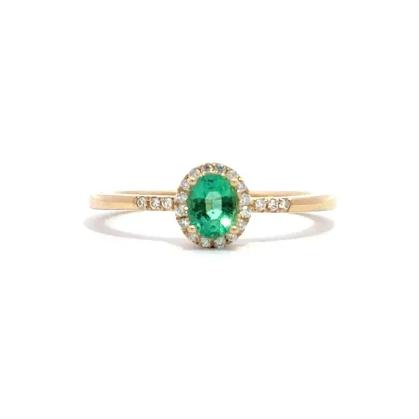 OVAL HALO EMERALD RING Miller's Fine Jewelers Moses Lake, WA