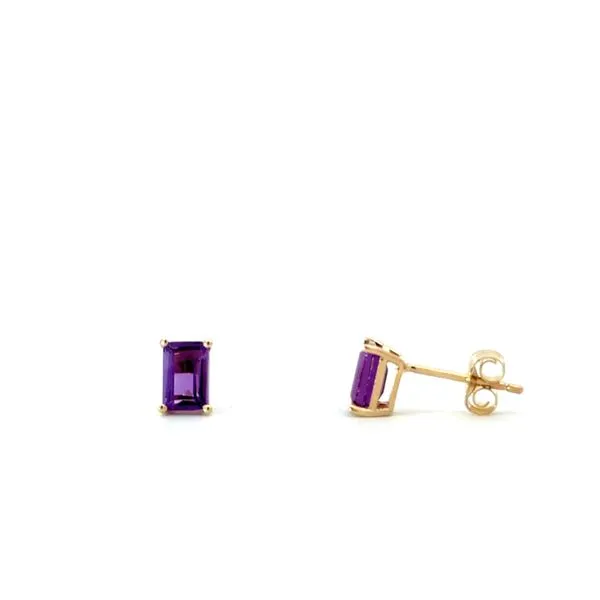 EMERALD CUT AMETHYST STUDS Miller's Fine Jewelers Moses Lake, WA