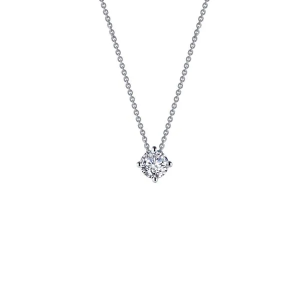 CUBIC ZIRCONIA SOLITAIRE NECKLACE Miller's Fine Jewelers Moses Lake, WA