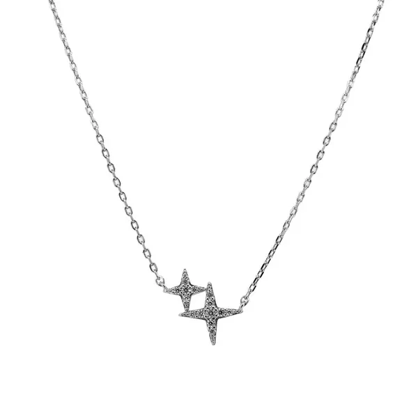 SILVER DOUBLE STAR NECKLACE Miller's Fine Jewelers Moses Lake, WA