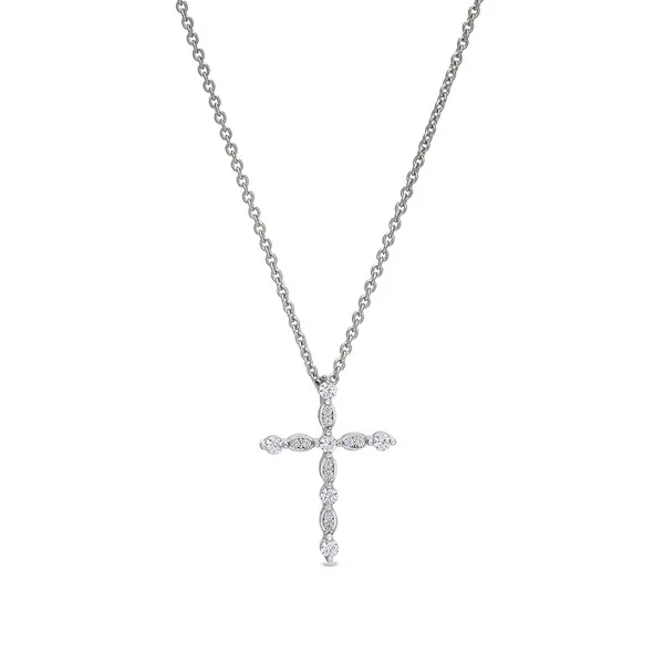 SILVER CZ CROSS NECKLACE Miller's Fine Jewelers Moses Lake, WA