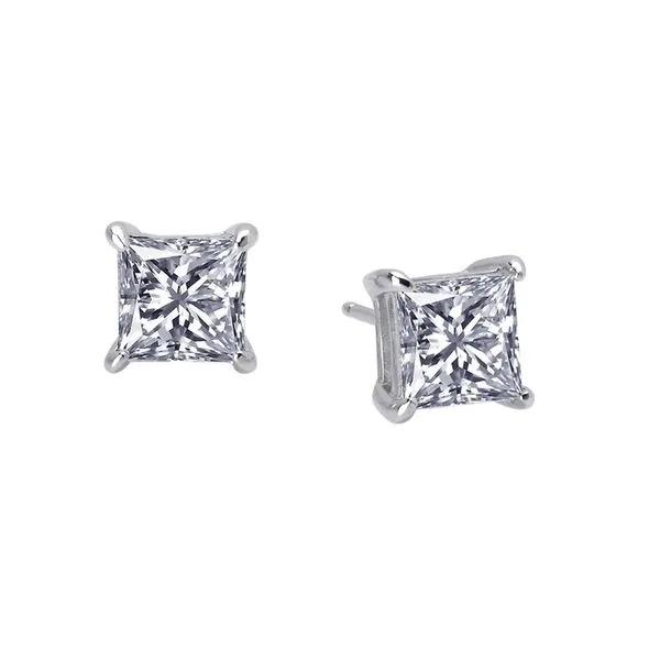 PRINCESS CUT CUBIC ZIRCONIA STUDS Miller's Fine Jewelers Moses Lake, WA