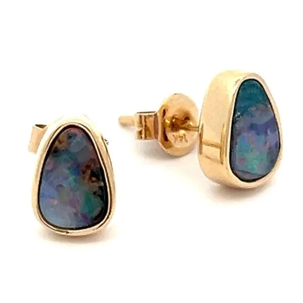 Boulder Opal Earrings Miner's Den Jewelers Royal Oak, MI