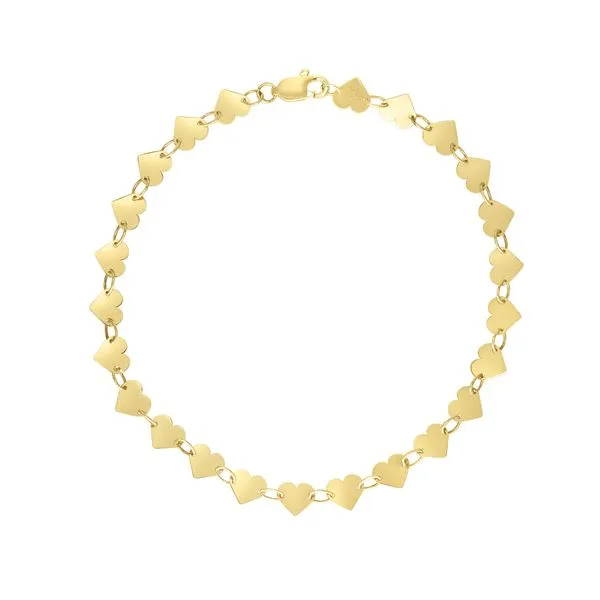 Heart Shape Mirror Link Bracelet similar item image