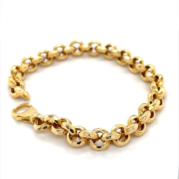 14K Yellow Gold Estate Rolo Link Bracelet Image 2 Minor Jewelry Inc. Nashville, TN