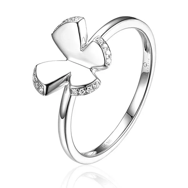 Elegant White Gold Butterfly Ring Mollys Jewelers Brooklyn, NY