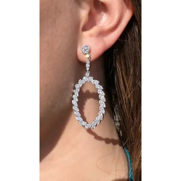 Diamond Earring Image 2 Mollys Jewelers Brooklyn, NY