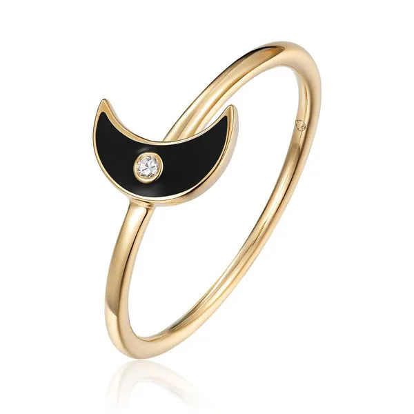 Elegant Gold and Black Ring Mollys Jewelers Brooklyn, NY