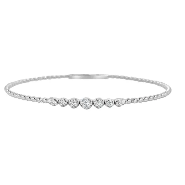 14K White Gold Flexy Diamond Bracelet Moore Jewelers Laredo, TX