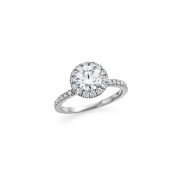 Lady's 18K White Gold Engagement Ring W/39 Diamonds Orin Jewelers Northville, MI