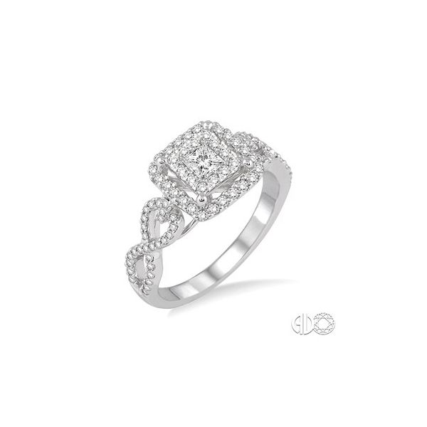 Lady's 14K White Gold Ring W/95 Diamonds Orin Jewelers Northville, MI