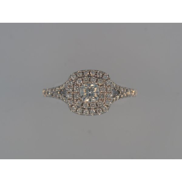 Lady's 18K White Gold Engagement Ring W/71 Diamonds Orin Jewelers Northville, MI
