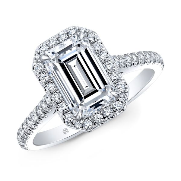 Forevermark Emerald Halo Engagement Ring Orin Jewelers Northville, MI