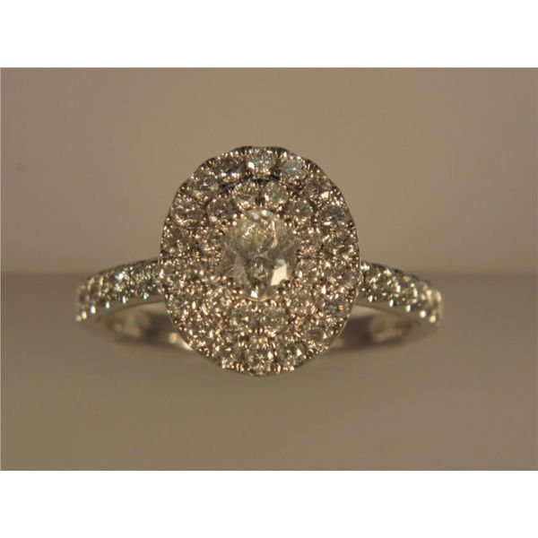 Lady's 14K White Gold Engagement Ring w/45 Diamonds Orin Jewelers Northville, MI
