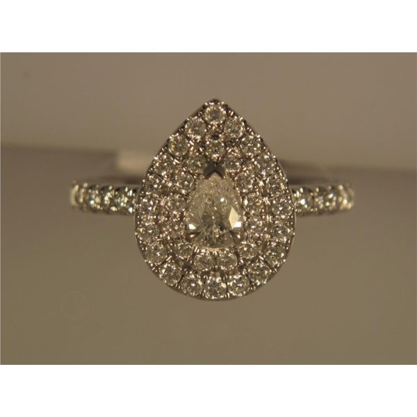 Lady's 14K White Gold Engagement Ring w/48 Diamonds Orin Jewelers Northville, MI
