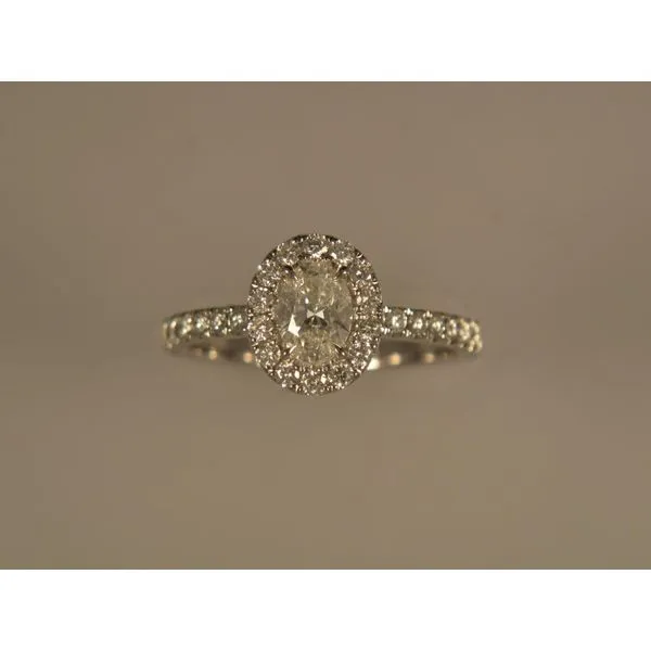 Lady's 14K White Gold Engagement Ring w/29 Diamonds Orin Jewelers Northville, MI