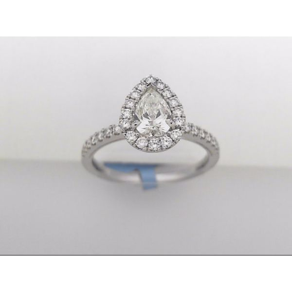 Lady's 18 Karat White Gold Engagement Ring With 33 Diamonds Orin Jewelers Northville, MI