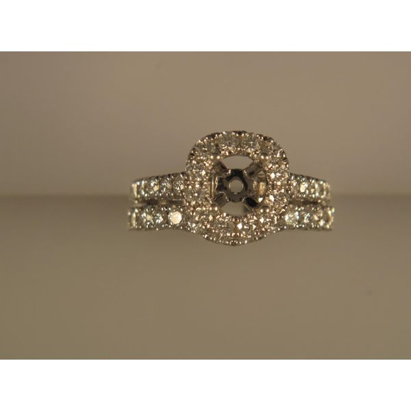 Lady's 18K White Gold Semi-Mount Set w/38 Diamonds Orin Jewelers Northville, MI