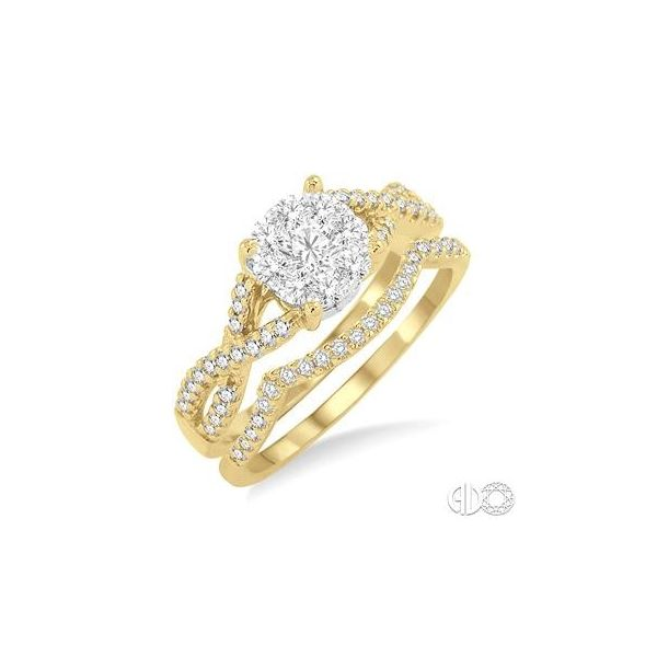 14 Karat Yellow Gold Wedding Set With 66 Diamonds Orin Jewelers Northville, MI