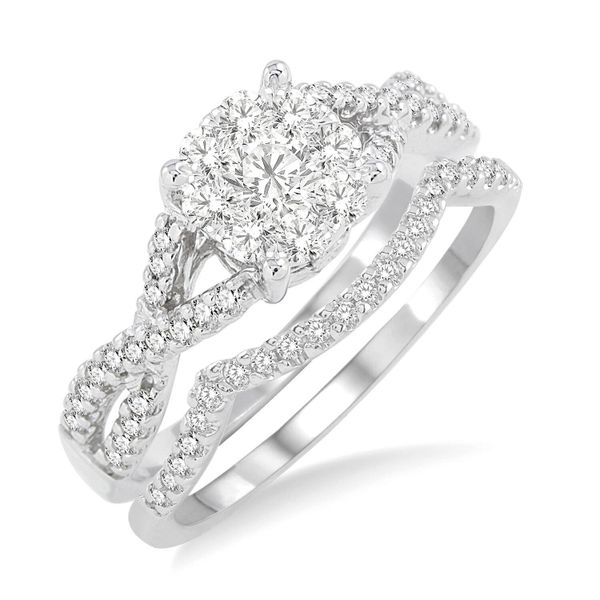 14k White Gold Bridal Set With 66 Diamonds Orin Jewelers Northville, MI