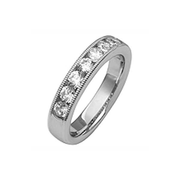 Lady's 14K White Gold Wedding Band w/10 Diamonds Orin Jewelers Northville, MI