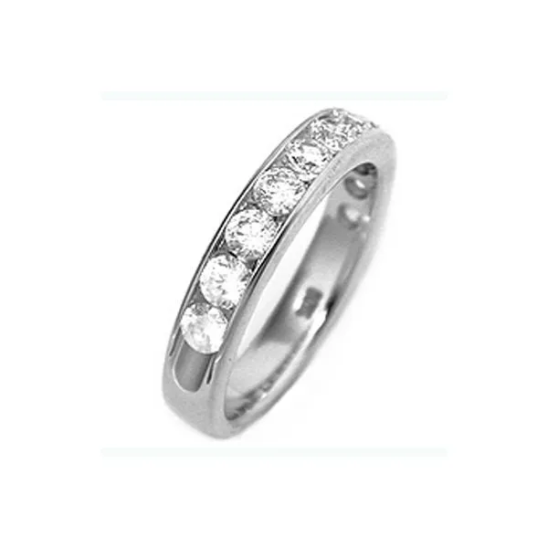 Lady's 14K White Gold Channel Set Wedding Band w/14 Diamonds Orin Jewelers Northville, MI