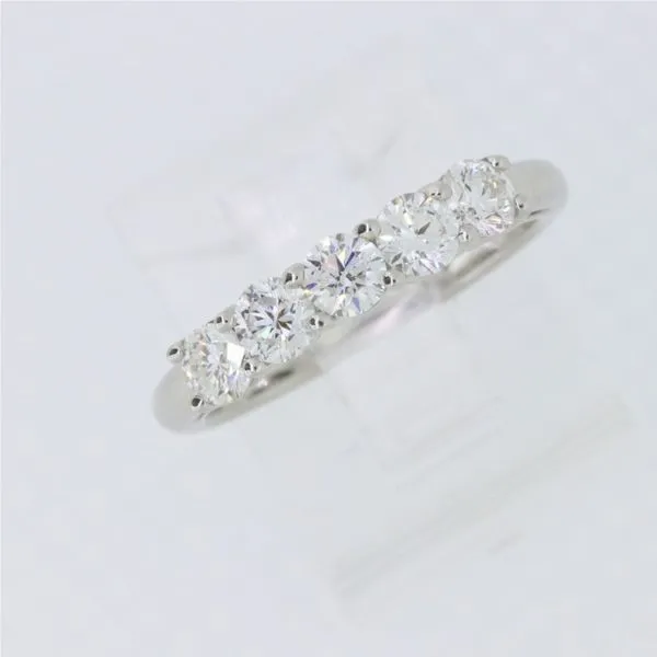 Lady's Platinum Wedding Band w/5 Diamonds Orin Jewelers Northville, MI