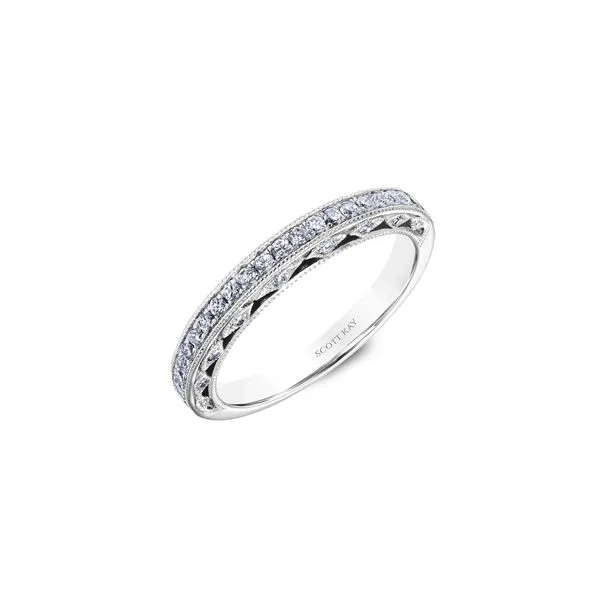 Lady's 14K White Gold Wedding Band W/37 Diamonds Orin Jewelers Northville, MI