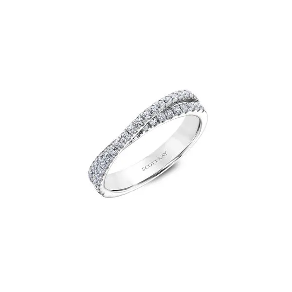 Lady's 14K White Gold Wedding Band W/46 Diamonds Orin Jewelers Northville, MI