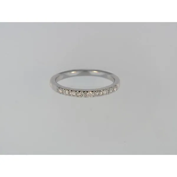 Lady's 14K White Gold Wedding Band w/9 Diamonds Orin Jewelers Northville, MI