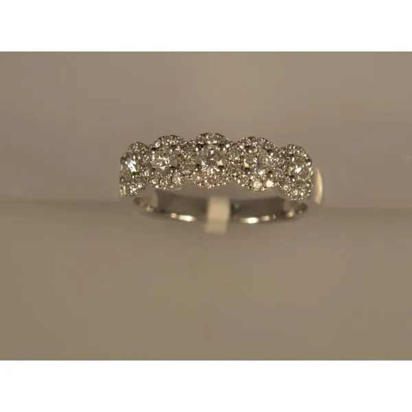 Lady's 14K White Gold Wedding Band w/47 Diamonds Orin Jewelers Northville, MI