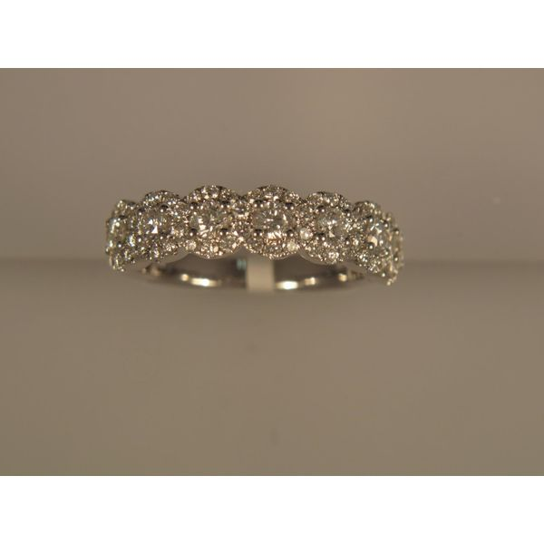 Lady's 14K White Gold Wedding Band w/65 Diamonds Orin Jewelers Northville, MI