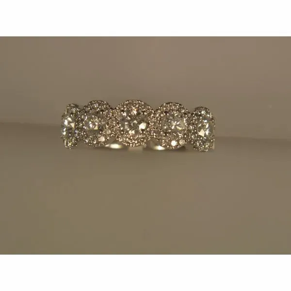 Lady's 14K White Gold Wedding Band w/61 Diamonds Orin Jewelers Northville, MI