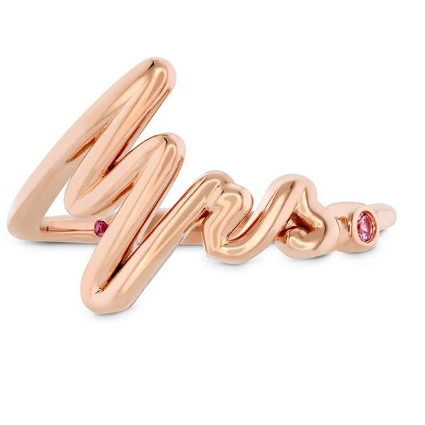 Lady's 18K Rose Gold Hayley Paige Love Code - Mrs Code Band By Hearts On Fire Orin Jewelers Northville, MI
