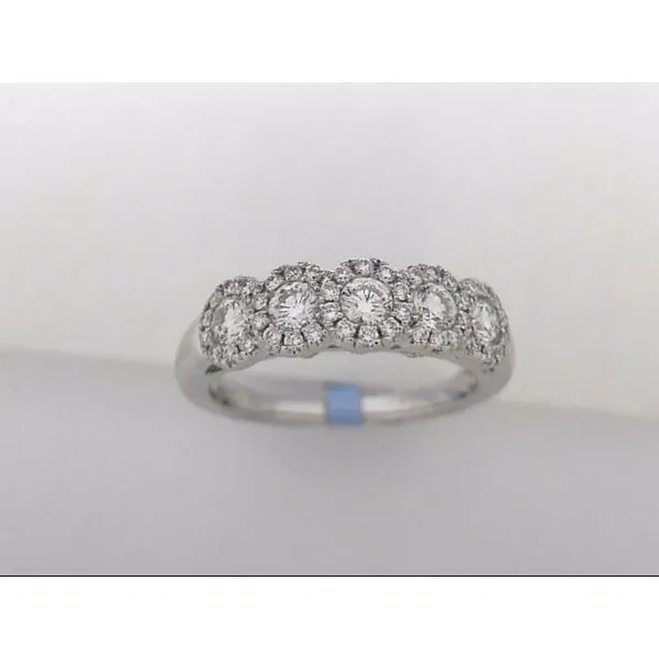 Lady's 18 Karat White Gold Wedding Band With 53 Diamonds Orin Jewelers Northville, MI