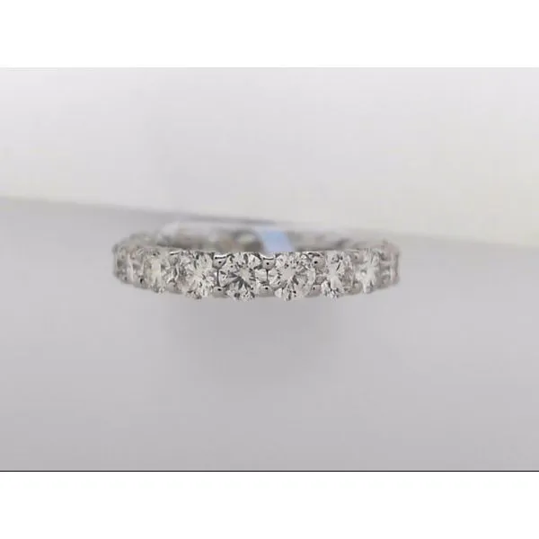 Lady's 14 Karat White Gold Eternity Band With 21 Diamonds Orin Jewelers Northville, MI