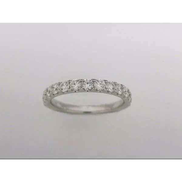 Lady's 14 Karat White Gold Wedding Band With 13 Diamonds Orin Jewelers Northville, MI