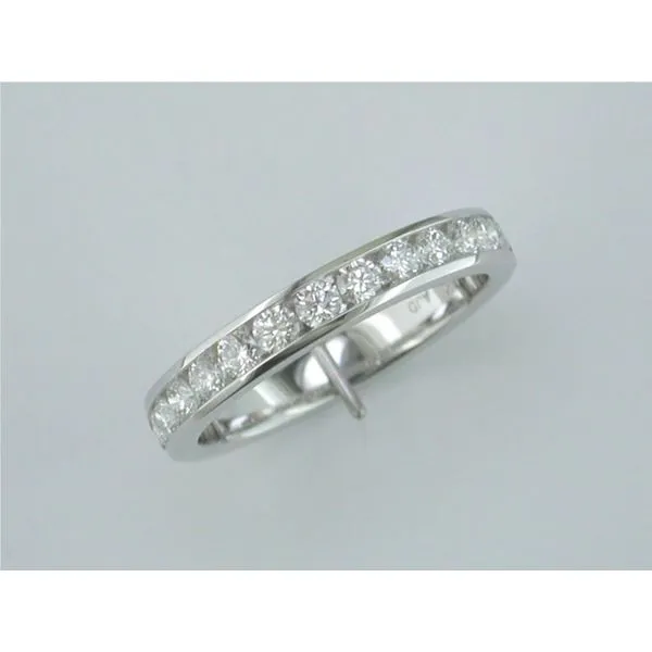 Lady's 18 Karat White Gold Wedding Band With 13 Diamonds Orin Jewelers Northville, MI