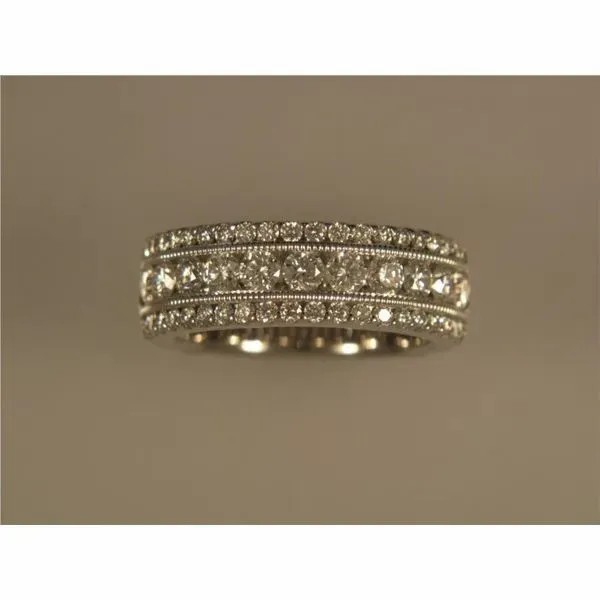 18 Karat White Gold Band With 51 Diamonds Orin Jewelers Northville, MI