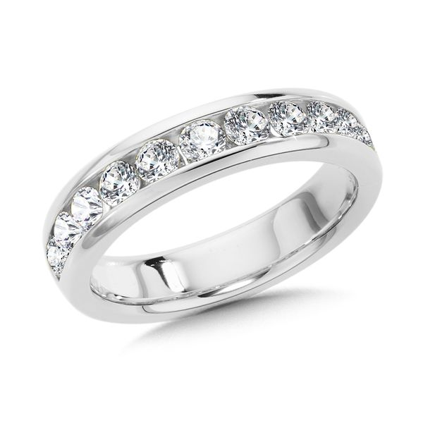 14k White Gold Band With 11 Diamonds Orin Jewelers Northville, MI