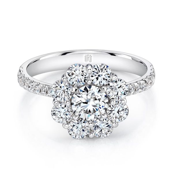 Lady's 18K White Gold Cluster Fashion Ring W/27 Diamonds Orin Jewelers Northville, MI