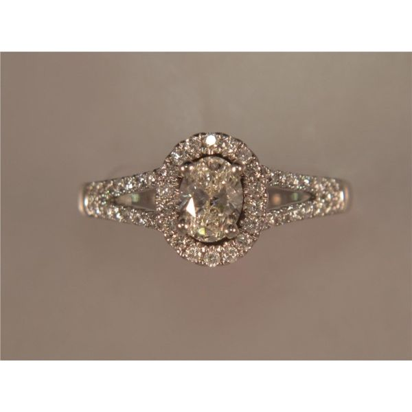 Lady's 18 Karat White Gold Fashion Ring W/57 Diamonds Orin Jewelers Northville, MI