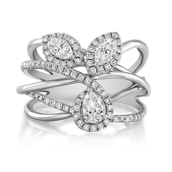 Lady's 18K White Gold Fashion Ring W/86 Diamonds Orin Jewelers Northville, MI